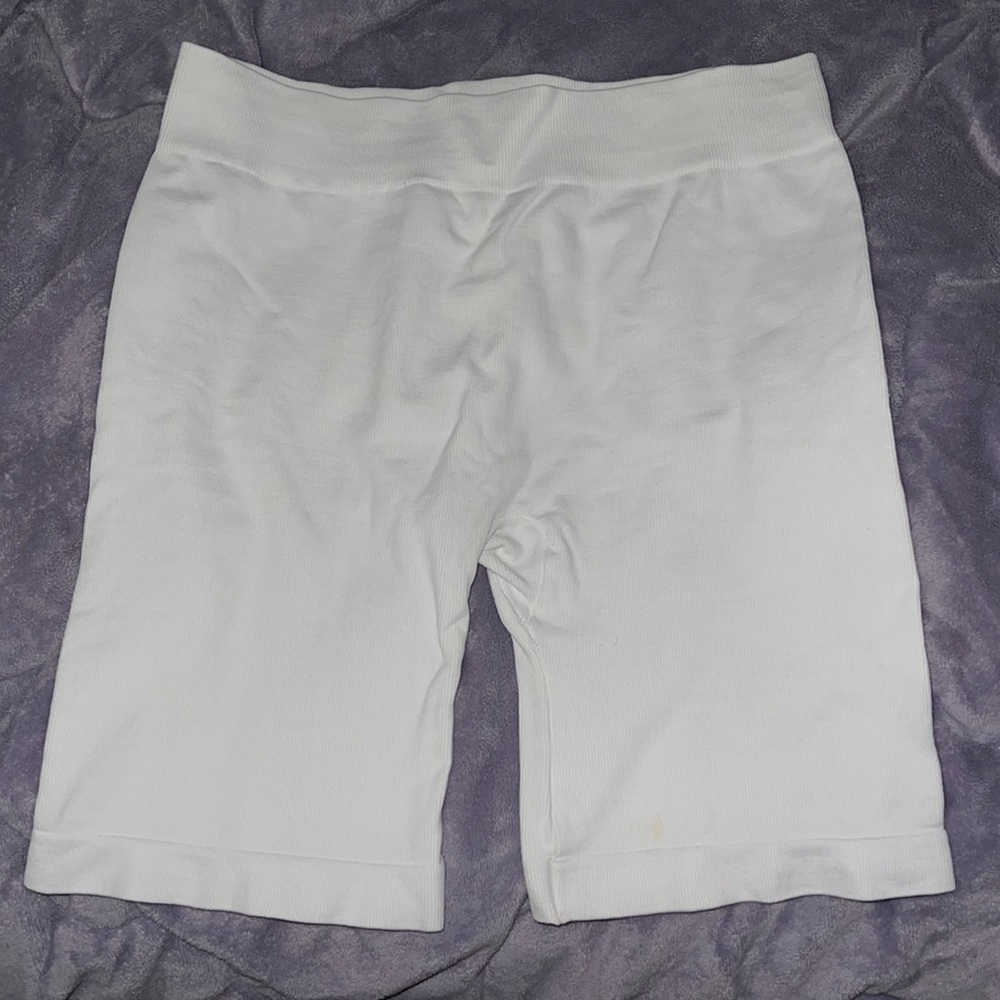 Free People Ribbed Biker Shorts